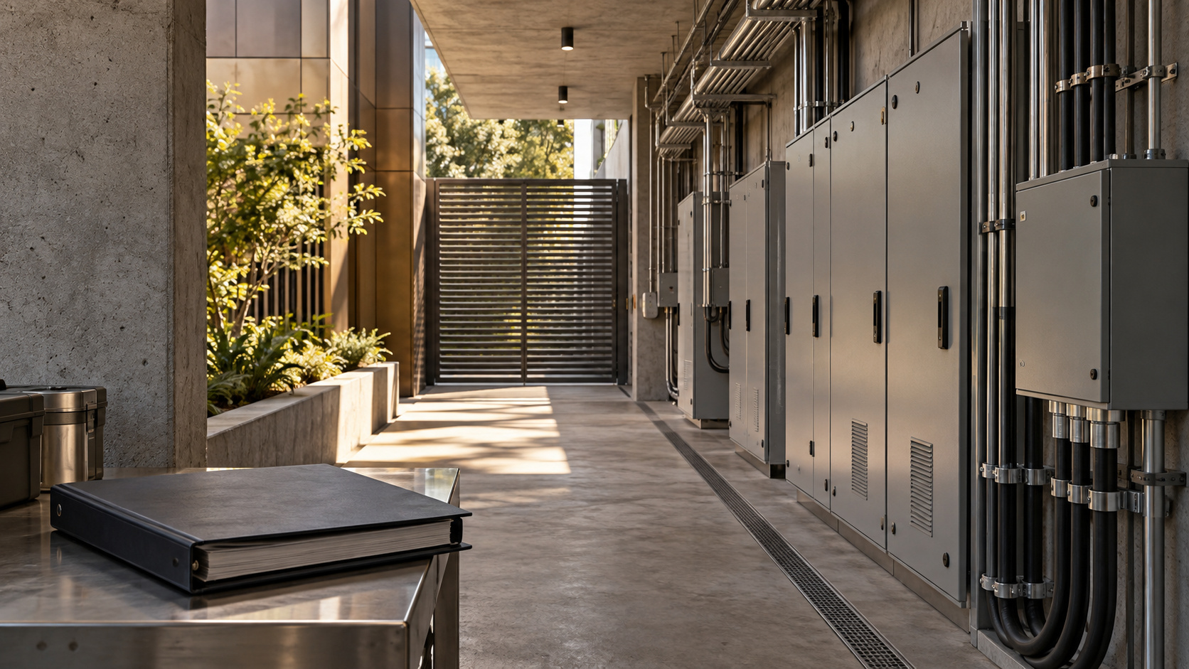 Illustrative closed building services and handover documentation